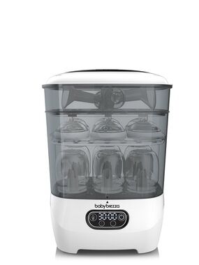 Baby Brezza White Electric Bottle Sterilizer with Digital Display